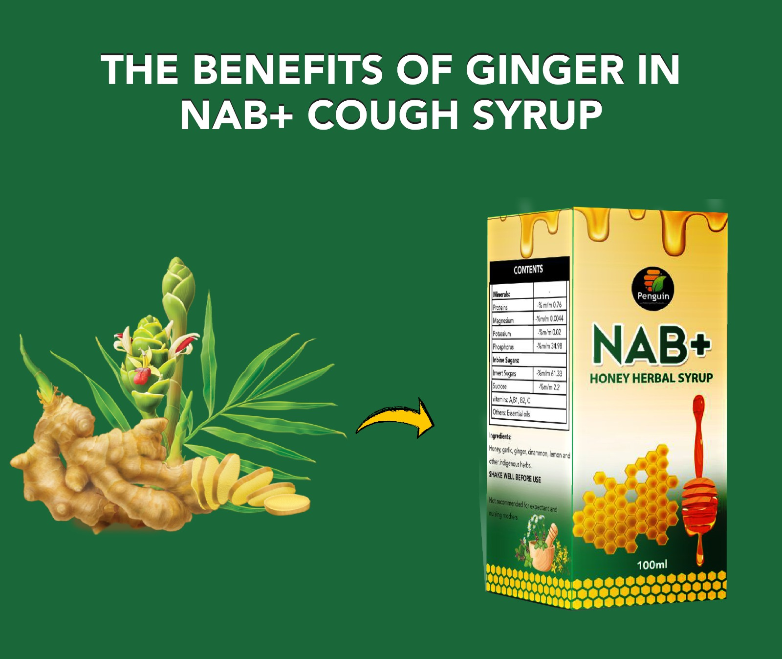 The Benefits of Ginger in NAB+ Cough Syrup